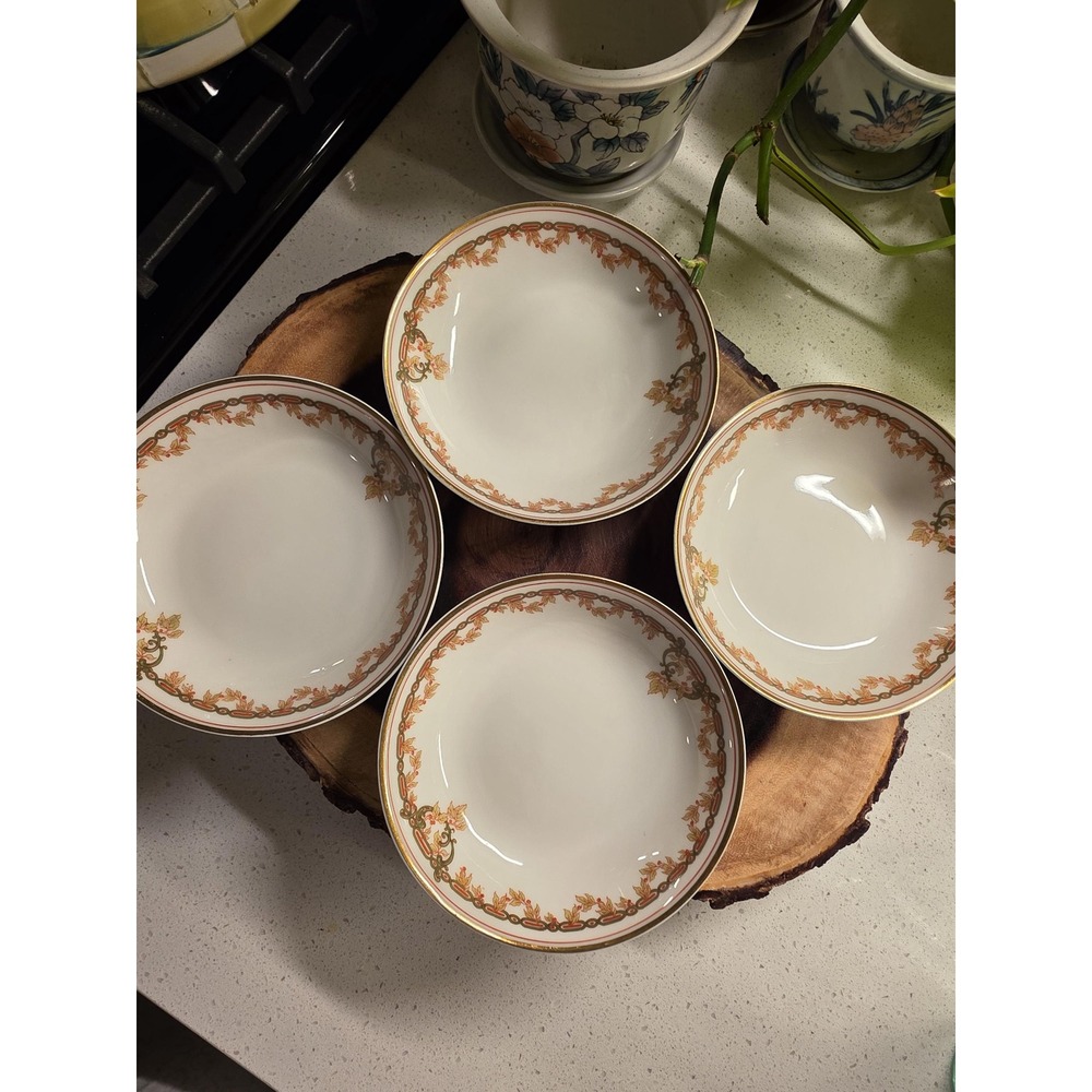 Antique Haviland Limoges Schleiger 290 Pattern Dessert Bowls 5"